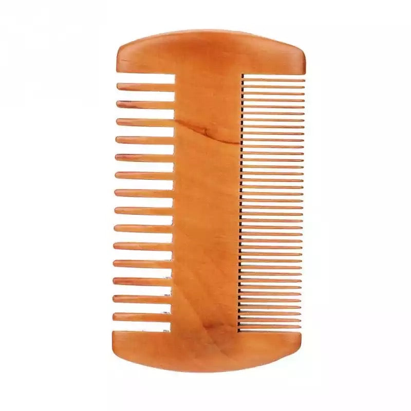  Natural wooden comb, handmade and double sided. 