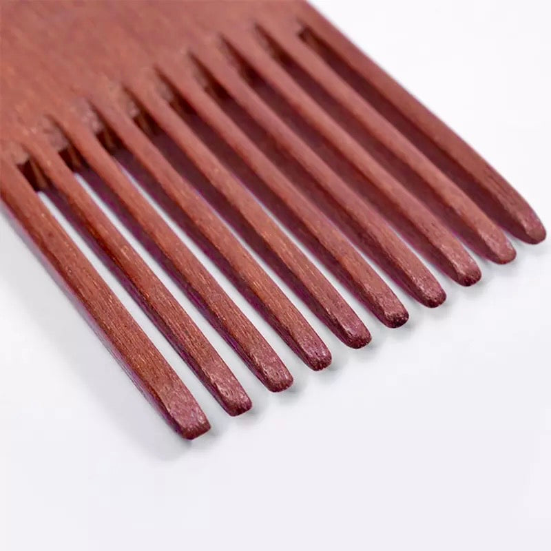 Durable and quality material: Detangling picks are made of solid and quality wooden material.